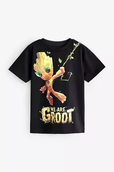 Лицензионная футболка Marvel Groot (от 3 до 16 лет) Next, черный