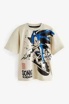 Лицензионная футболка Sonic от (3-16 лет) Next, серый