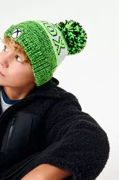 Лицензионная шапка с помпоном Next, серый