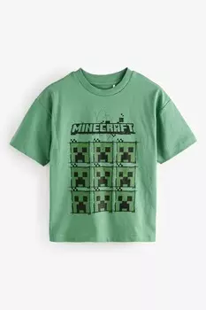 Лицензированная футболка minecraft (3 16 лет) Next, зеленый