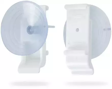 LICHTBLICK ORIGINAL Держатель на присоске "Клейкий держатель на присоске для двойных рулонных штор/двойных рулонных штор", (2 шт.) 1,7 см, белый