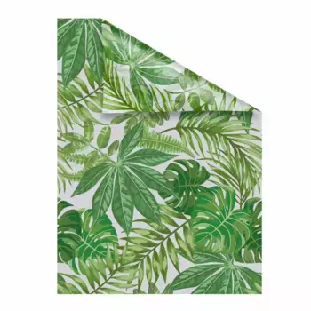 LICHTBLICK ORIGINAL оконная пленка "Листья", 1 шт., непрозрачная, структурированные клейкие точки 100х100 см, зеленый