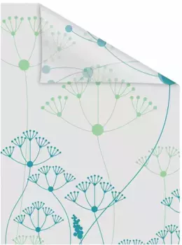 LICHTBLICK ORIGINAL оконная пленка "Луг", 1 шт., непрозрачная, структурированные клейкие точки, самоклеящаяся, защита конфиденциальности 100х130 см, зеленый