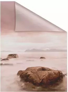 LICHTBLICK ORIGINAL оконная пленка "Stone", 1 шт., непрозрачная, структурированные клейкие точки, самоклеящаяся, защита конфиденциальности 100х130 см, красный