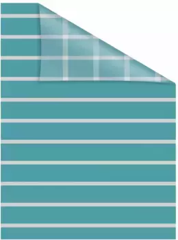 LICHTBLICK ORIGINAL оконная пленка "Stripes Petrol", 1 шт., непрозрачная, структурированные клейкие точки, самоклеящаяся, защита конфиденциальности 100х100 см, цвет petrol