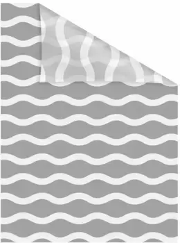 LICHTBLICK ORIGINAL оконная пленка "Волна", 1 шт., непрозрачная, структурированные клейкие точки, самоклеящаяся, защита конфиденциальности 100х130 см, серый/белый