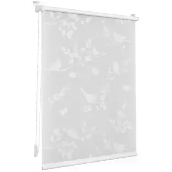 LICHTBLICK ORIGINAL рулонная штора с боковым подъемом «Rollo Klemmfix, без сверления, непрозрачная - выгорание», непрозрачная, защитная сетка, свободно висит, цвет wei + wei