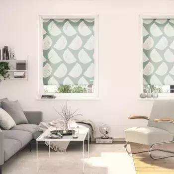 LICHTBLICK ORIGINAL рулонная штора с боковым подъемом «Rollo Klemmfix, без сверления, затемнение, подвижная радуга - зеленый», затемнение, энергосбережение, затемнение, свободно висит