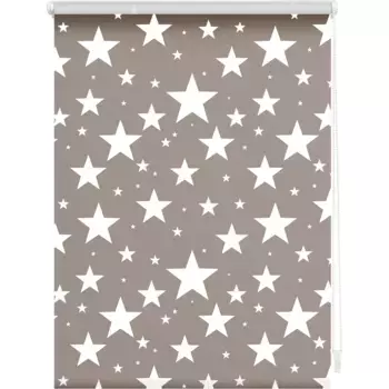 LICHTBLICK ORIGINAL Рулонная штора с боковым подъемом «Rollo Klemmfix, без сверления, непрозрачная, звезды», непрозрачная, защитная сетка, свободно висит, цвет rot + wei