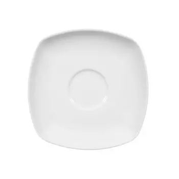 Lido белое комбинированное блюдце квадратное 14,5 см Seltmann Weiden, белый