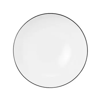 Lido Black Line десертная тарелка круглая 15 см Seltmann Weiden, белый черный