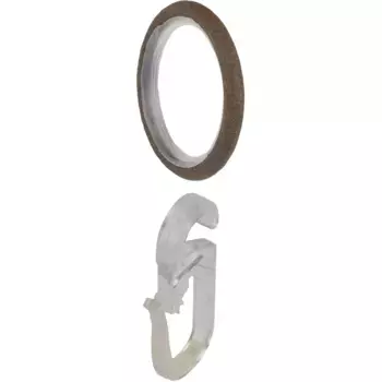 Liedeco кольцо для штор «Кольцо для штор, стильное кольцо, кольца для карнизов 16 мм "Esperanca", (10 шт.), кольцо для штор с крючками для складок, цвет rostbraun