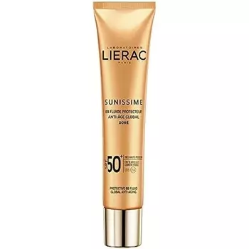 Lierac BB Крем для лица SPF 50+ Антивозрастной UVB UVA Инфракрасная защита для всех типов кожи 40 мл Золотой