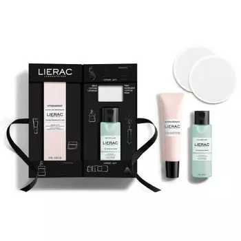 Lierac Hydragenist, Набор уходовой косметики, 2 шт + косметические подушечки
