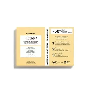 Lierac Капсулы для загара Sunissime, упаковка 2 X 30 капсул - Sunissime