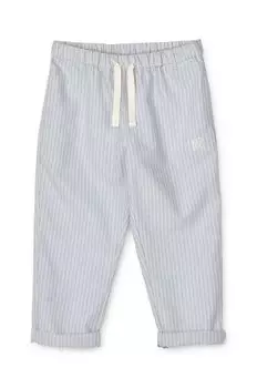 Liewood Детские хлопковые брюки Orlando Stripe Pants, синий