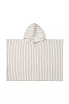 Liewood Детское хлопковое полотенце, бежевый