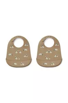 Liewood Нагрудник Tilda, 2 шт., бежевый