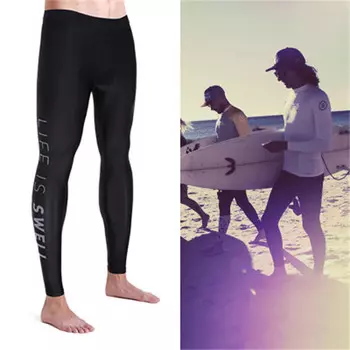 Lieyu (LIEYU) гидрокостюм мужской сплит морской купальник с длинными рукавами быстросохнущий мужской для дрифта и серфинга (однотонные черные брюки с надписью 2XL)