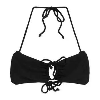 Лиф Bershka Bikini Shimmer, черный