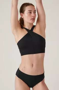 Лиф бикини AC со скрещенными чашками Athleta, черный