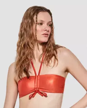 Лиф бикини-бандо без косточек Gisela, оранжевый