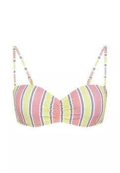 Лиф бикини-бандо со съемными бретелями CHIEMSEE, цвет Light Pink/Yellow