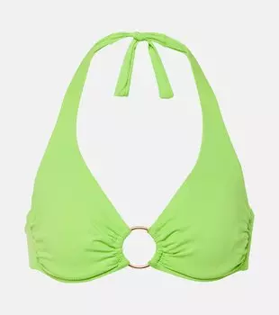 Лиф бикини Брюссель с вырезом халтер Melissa Odabash, зеленый