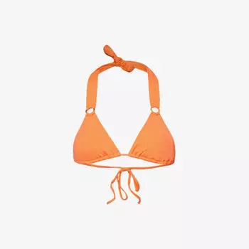 Лиф бикини Caracas с вырезом халтер и треугольными чашками Melissa Odabash, оранжевый