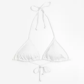 Лиф бикини H&M Padded Triangle, белый