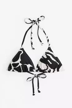 Лиф бикини H&M Padded Triangle Bikini, черный