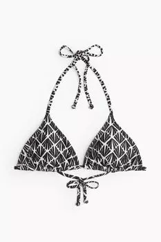 Лиф бикини H&M Padded Triangle Bikini, черный