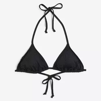 Лиф бикини H&M Padded Triangle, черный