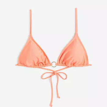 Лиф бикини H&M Padded Triangle, коралловый