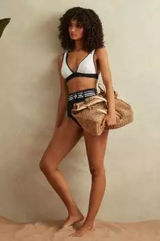 Лиф бикини Jessica с широкими бретелями Reiss, синий