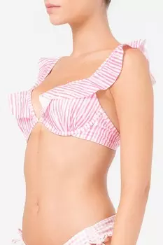 Лиф бикини Julia с эффектом лифтинга и глубокими вырезами Hunkemoller, белый