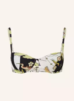 Лиф бикини на косточках Tory Burch, белый