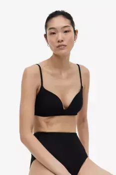 Лиф бикини пуш-ап H&M, черный