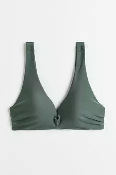 Лиф бикини пуш-ап H&M, хаки