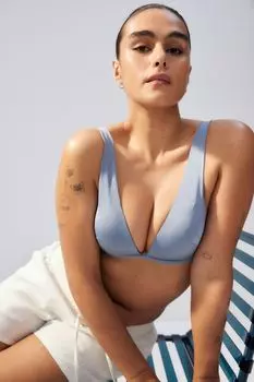Лиф бикини пуш-ап H&M, синий