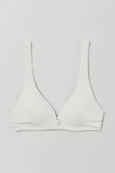 Лиф бикини с эффектом пуш-ап H&amp;M, белый