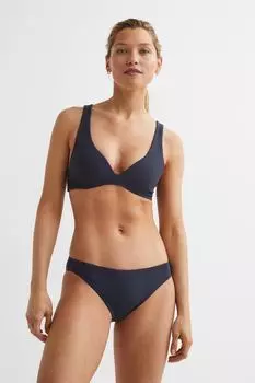 Лиф бикини с эффектом пуш-ап H&amp;M, темно-синий
