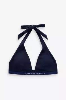 Лиф бикини с фиксированными треугольниками Tommy Hilfiger, синий