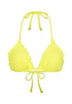 Лиф бикини с треугольными оборками CHIEMSEE, цвет Lemon Tonic