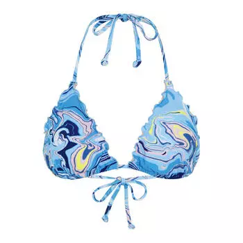 Лиф бикини с треугольными узорами и рюшами CHIEMSEE, цвет blau