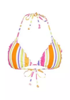 Лиф бикини с треугольными узорами и рюшами CHIEMSEE, цвет White Orange