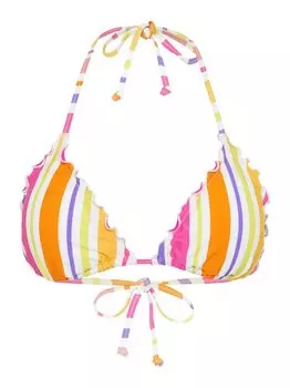 Лиф бикини с треугольными узорами и узором Chiemsee, белый