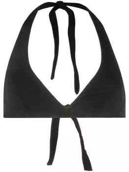 Лиф бикини с вырезом халтер Fisico, черный