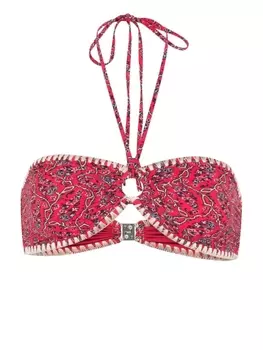 Лиф бикини Sukie с цветочным принтом ISABEL MARANT, красный