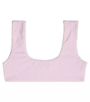 Лиф бикини Trulli с вышивкой Marysia Bumby, фиолетовый